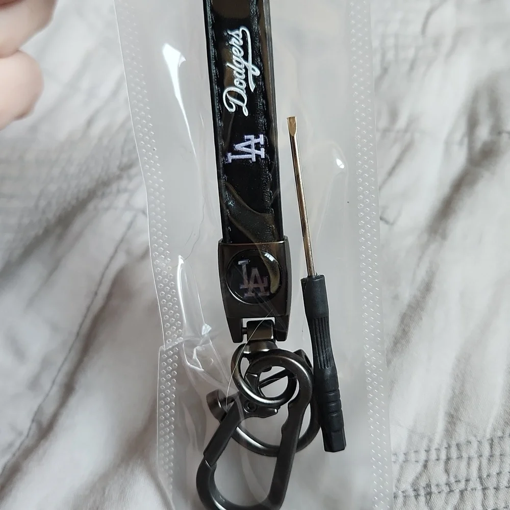 LA Dodgers Black Keychain
